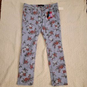 Almost Famous Jeans Floral Flowers Rose Retro Vintage Hippie Y2K